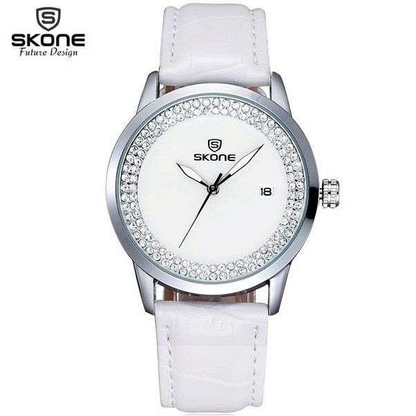 Часы женские Aliexpress SKONE brand luxury Fashion Casual quartz ceramic watches clock7242S