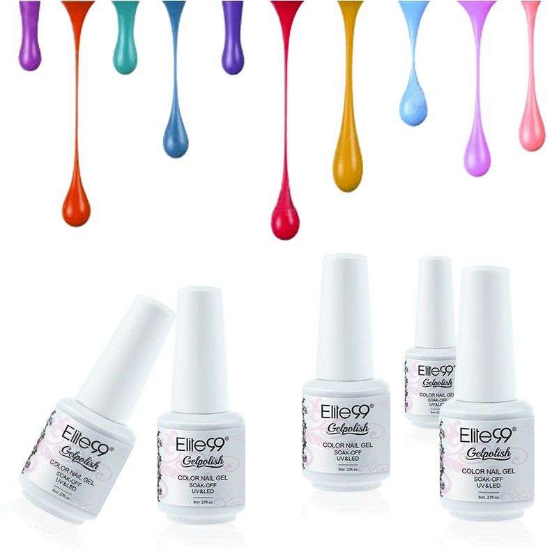 Гель-лак для ногтей Aliexpress Elite99 7.3ml UV LED Gel Nail Polish Soak Off Nail Gel For Salon Gel Polish 79 Gorgeous Colors