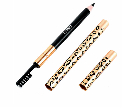 Карандаш для бровей Aliexpress 5 colors Leopard long makeup eyebrow pencil with a brush waterproof makeup beauty tools