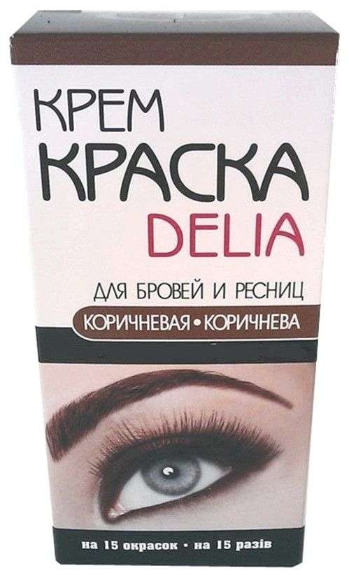 Краска для бровей и ресниц Delia Cosmetics темно-коричневая №3.0
