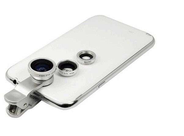 Объективы для телефона 3 в 1 Aliexpress 2015 Clip Universal 3in1 Clip Fish Eye Lens Wide Angle lens Macro Mobile Phone Lens For iPhone 4 5 6 Samsung S4 S5 S6 MOTOROLA