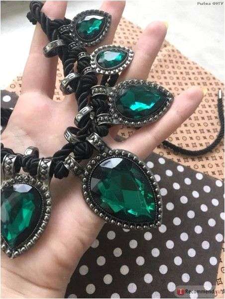 Ожерелье Aliexpress Hand made green crystal neckalce rope water drop chunky chocker necklace women fashion jewelry