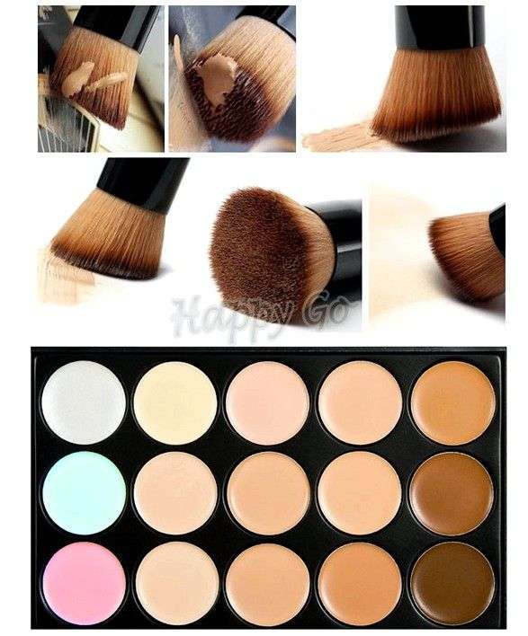 Палетка Aliexpress Professional 15 Colors Concealer Contour Face Cream Makeup Palette