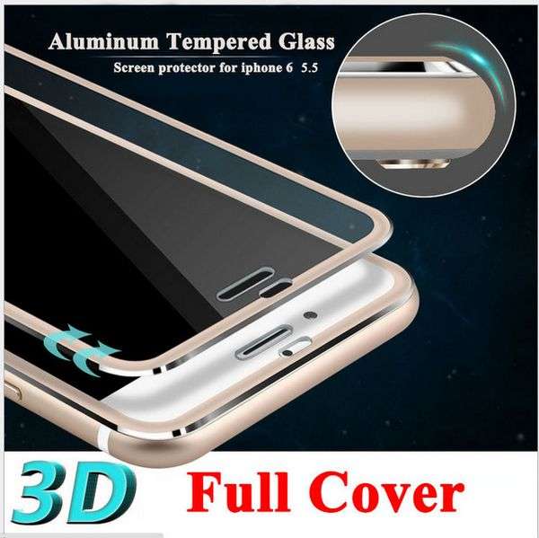 Защитное стекло на экран Aliexpress 3D Curved cutting Edge Tempered Glass Screen Protector for iPhone 6 6s Plus Full Coverage Of 4.7 Titanium Protective Film