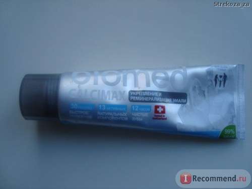 Зубная паста ООО 'Органик Фармасьютикалз' Biomed Calcimax Укрепление и реминерализация эмали